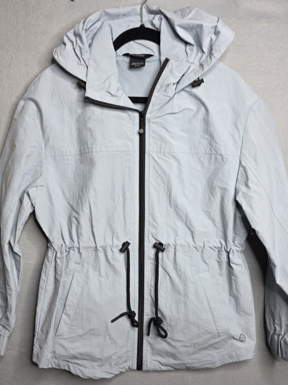 Mondetta Outdoor Project Jacket Blue Women’s Size M Hooded Pockets Drawstring